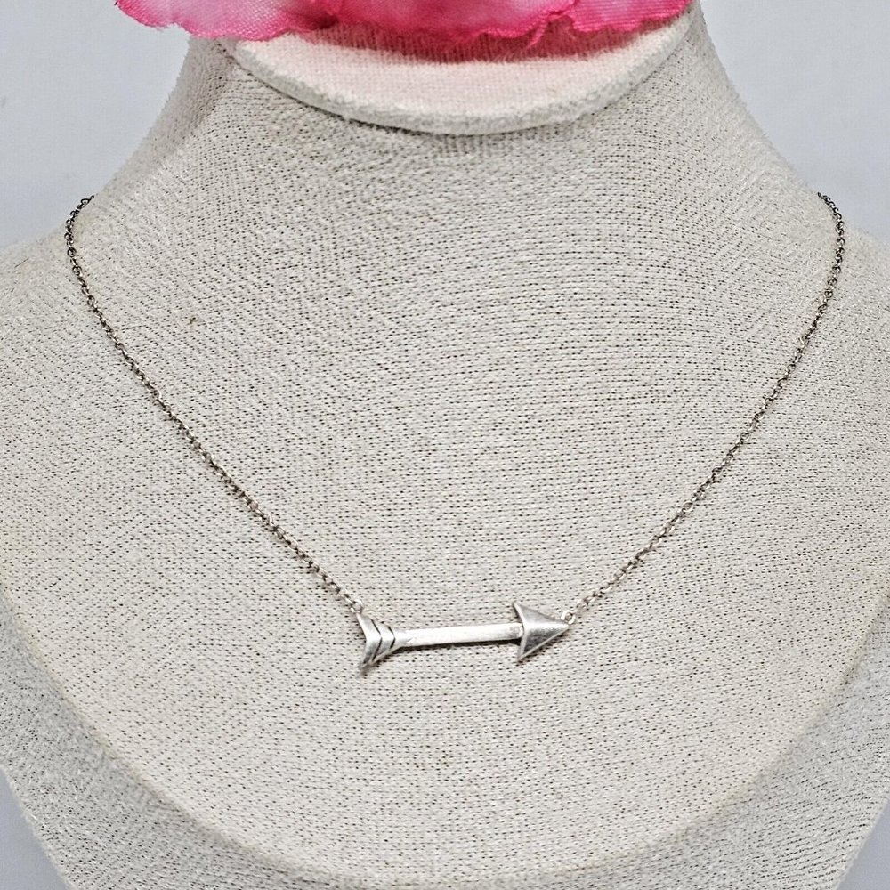 RJ 925 Sterling Silver - Arrow Pendant Chain Necklace